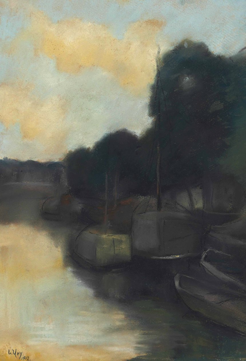 Sur le canal - Lesser Ury