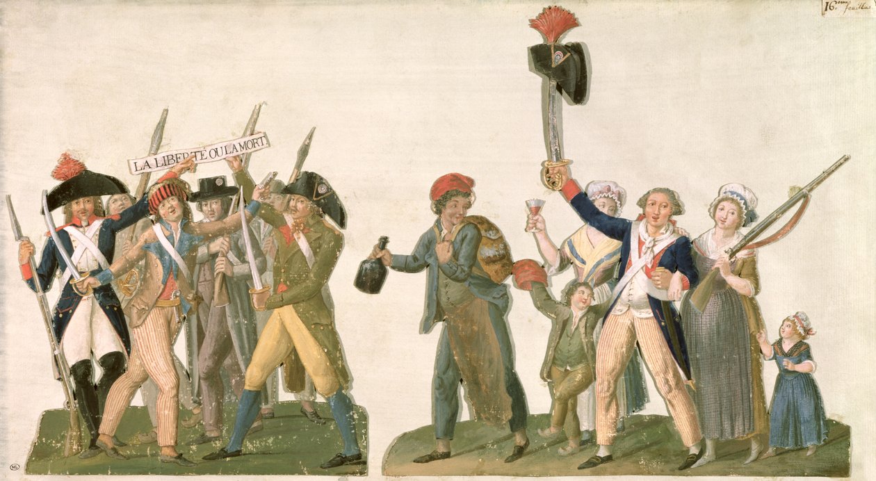 Cri de Liberté et le Départ pour la Frontière, 1792 (impression) - Lesueur Brothers
