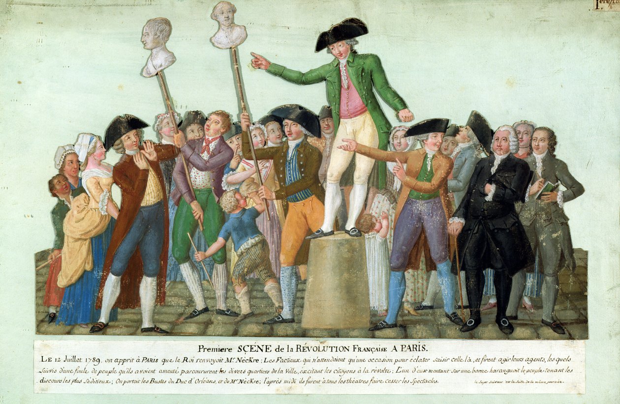 Le Début de la Révolution française, 12 juillet 1789, Paris - Lesueur Brothers