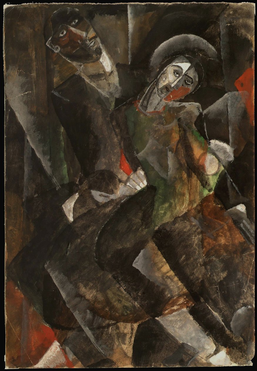 À genoux, années 1920 - Lev Solomonovich Galperin