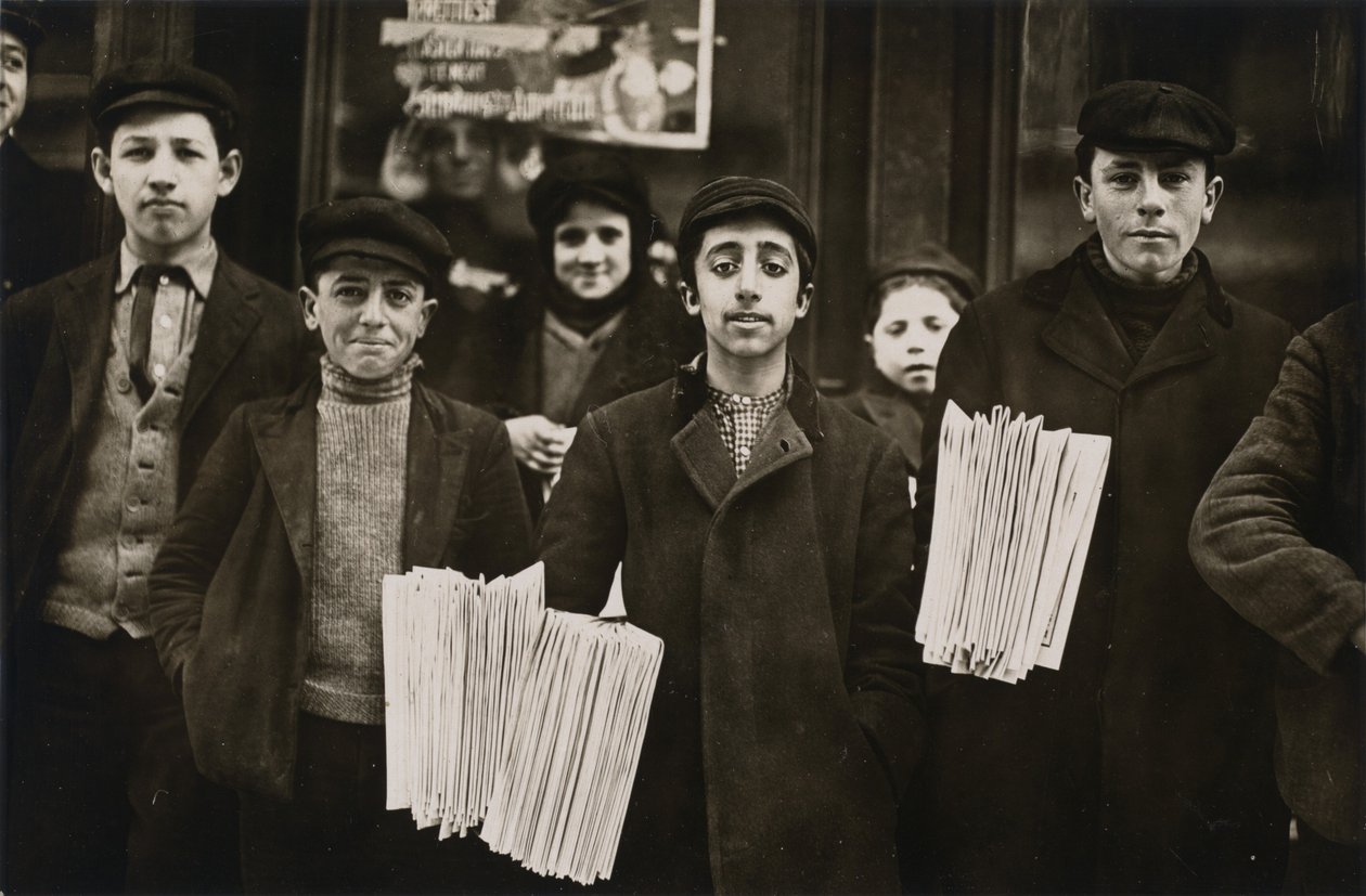 Les vendeurs de journaux de Hartford - Lewis Hine
