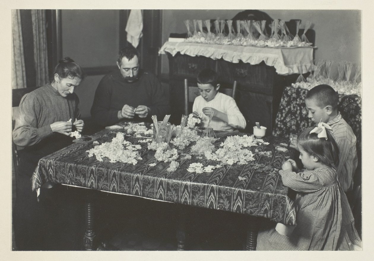 La famille fait des fleurs - Lewis Wickes Hine