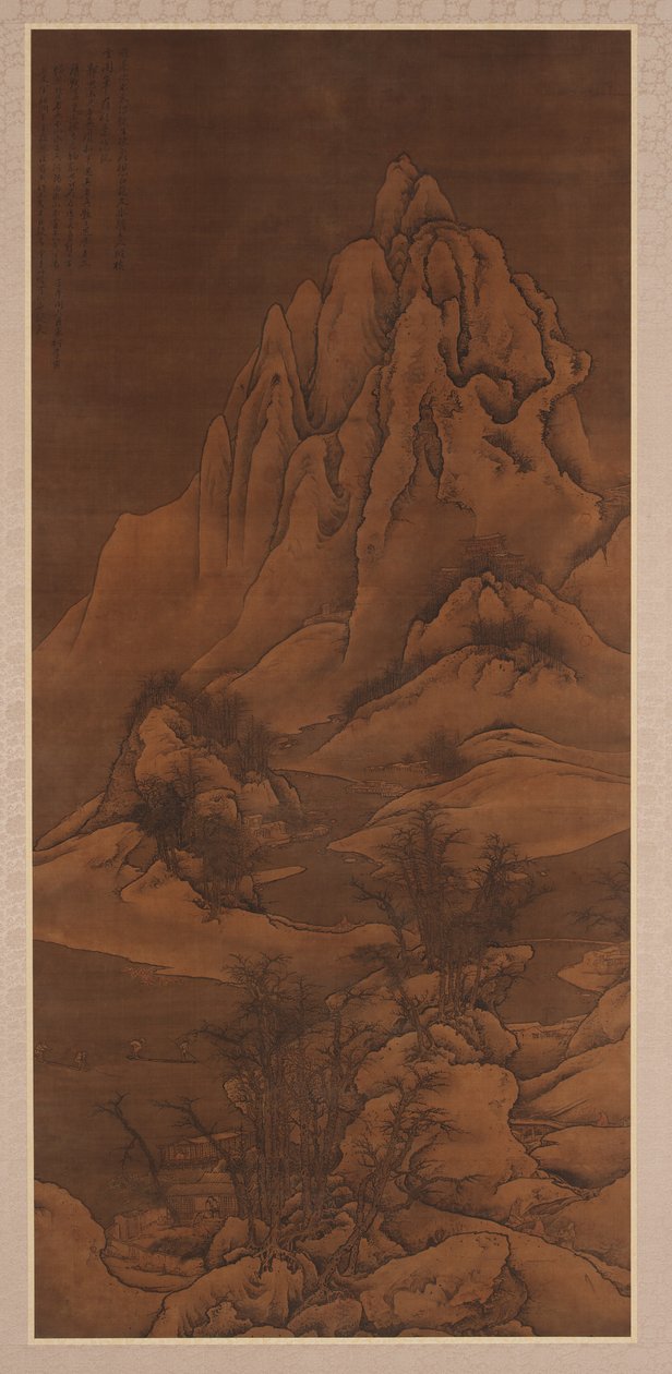 Paysage enneigé après Guo Xi, dynastie Qing, 1702 - Li Yin