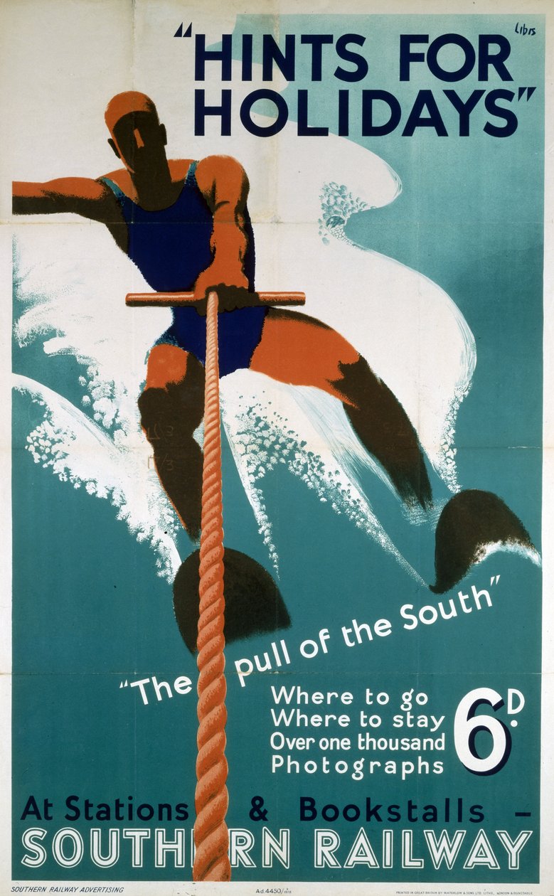 Conseils pour les vacances", affiche SR - Libis (1897 1985)