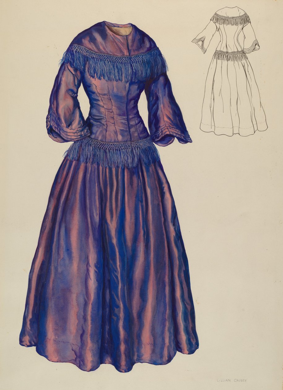 Robe, vers 1940 - Lillian Causey