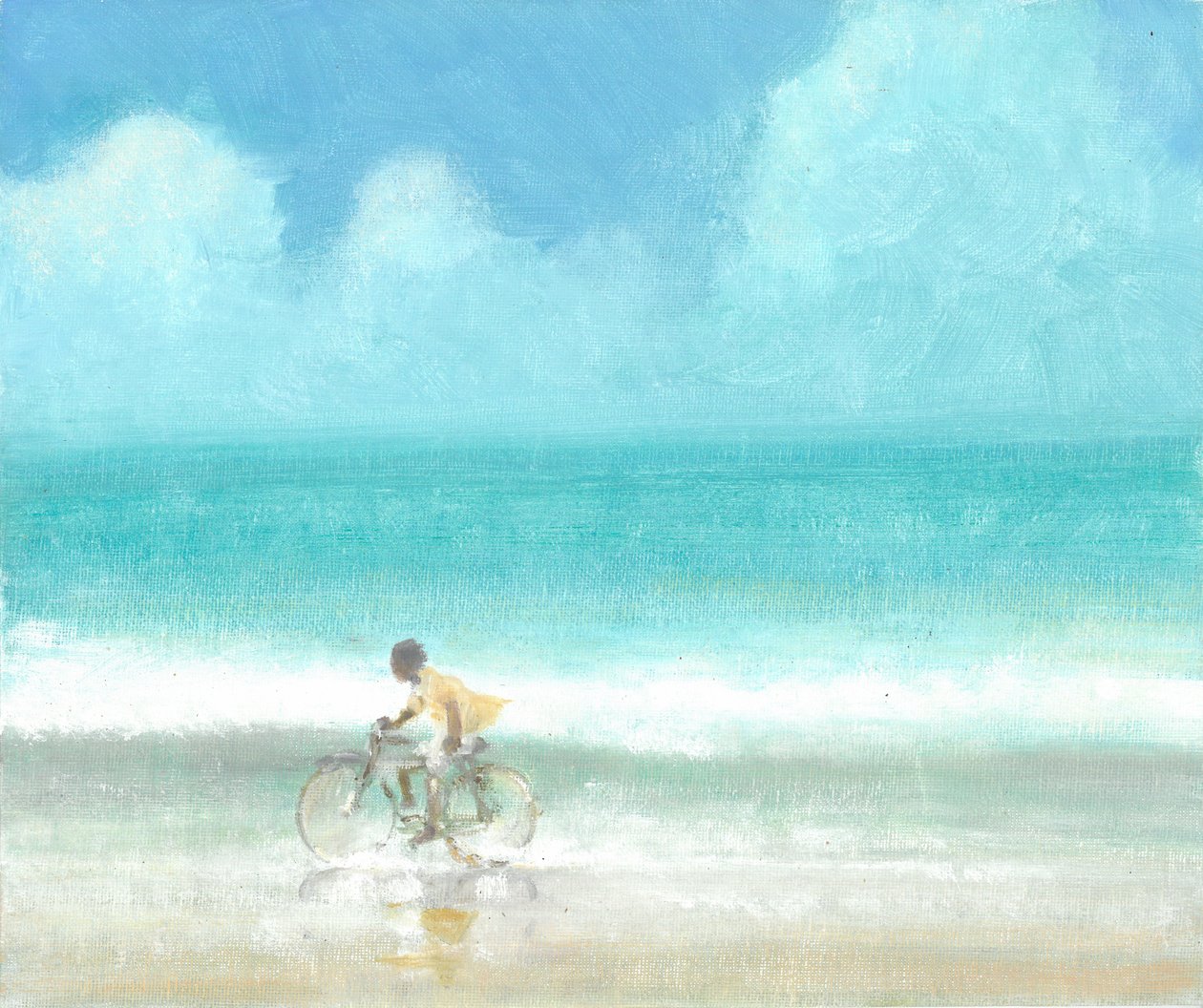 Garçon sur un vélo - Lincoln Seligman
