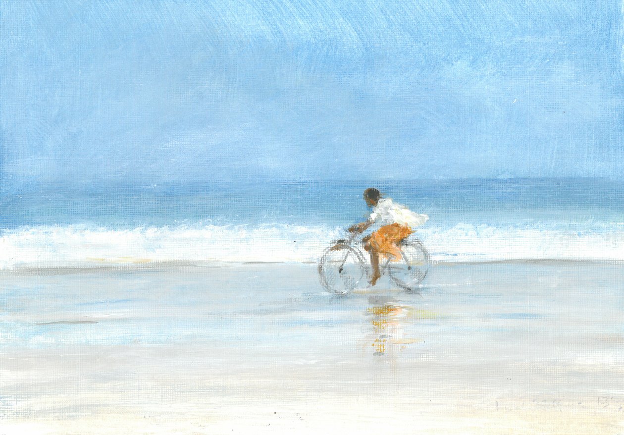Garçon sur un vélo 1, 2015 - Lincoln Seligman