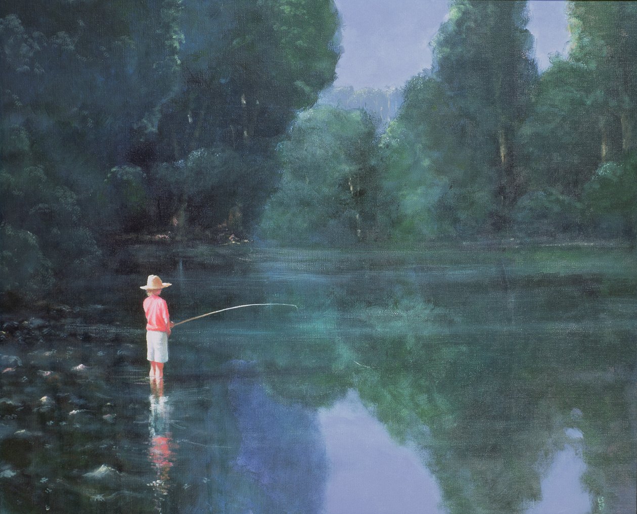 Enfant pêchant, 1989 - Lincoln Seligman