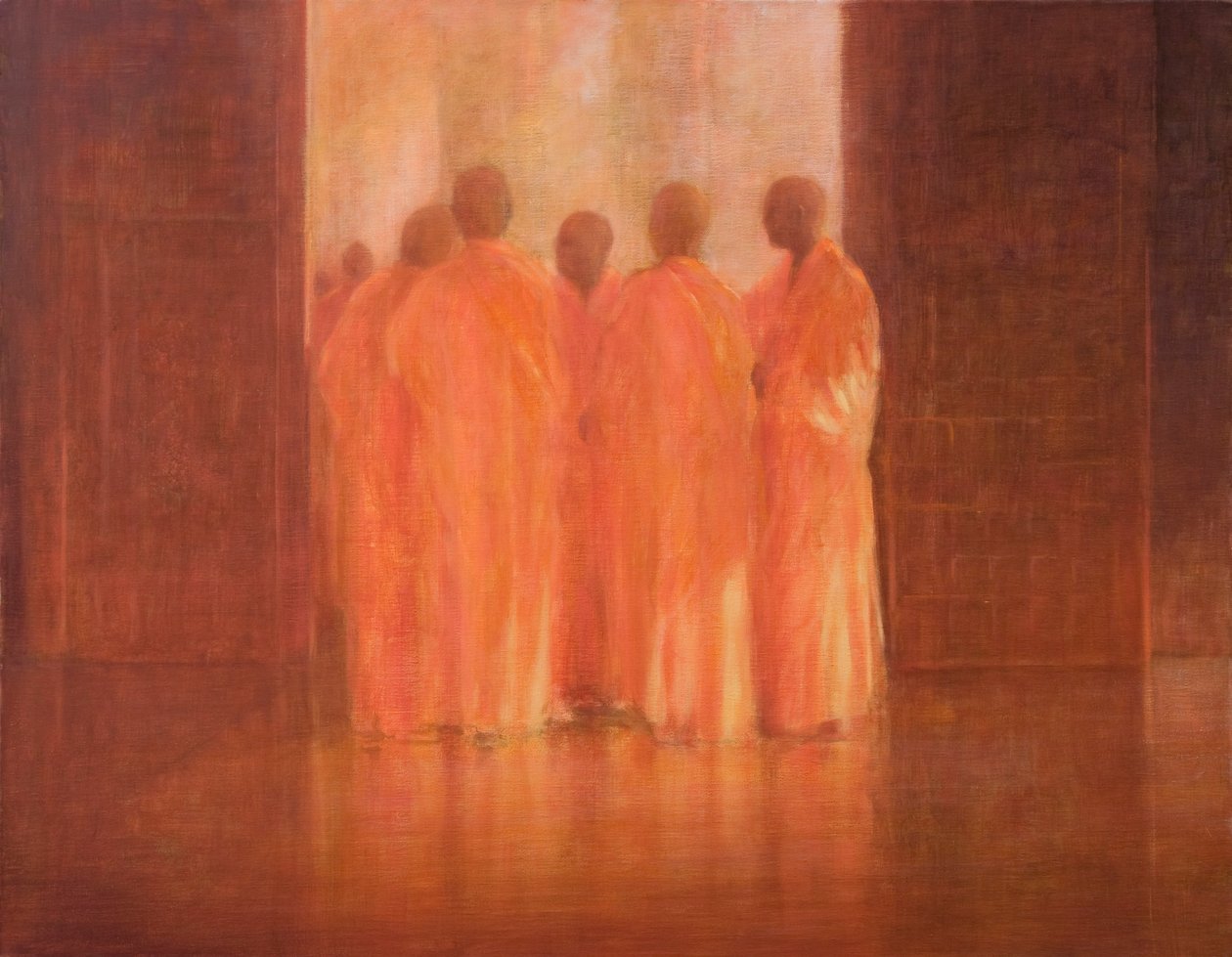 Groupe de moines, Vietnam - Lincoln Seligman