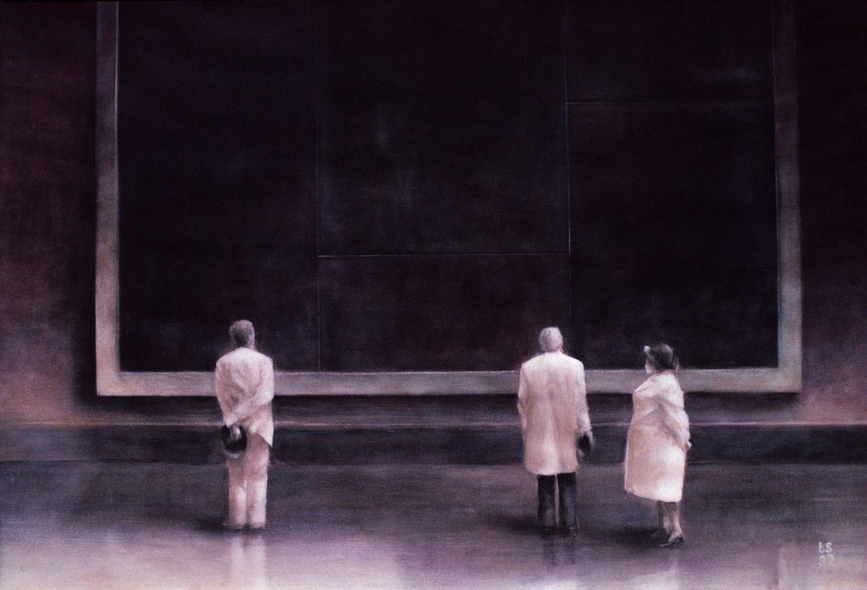 Personnes à une exposition, 1990 - Lincoln Seligman
