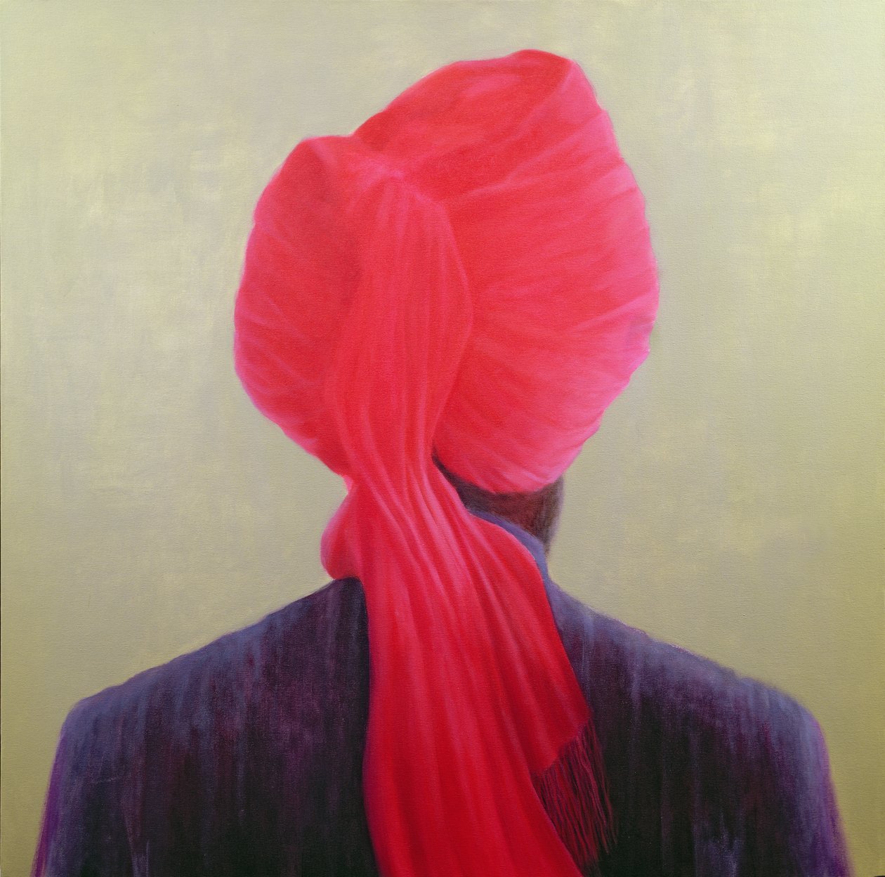 Turban Rouge, Veste Violette - Lincoln Seligman