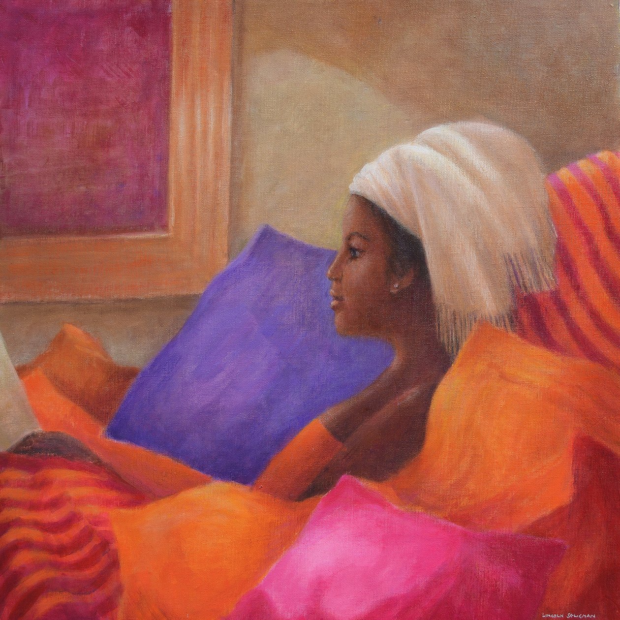 Dorcas lisant - Lincoln Seligman