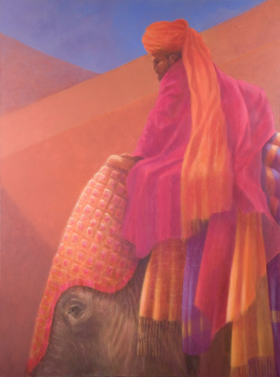 Cornac et éléphant - Lincoln Seligman