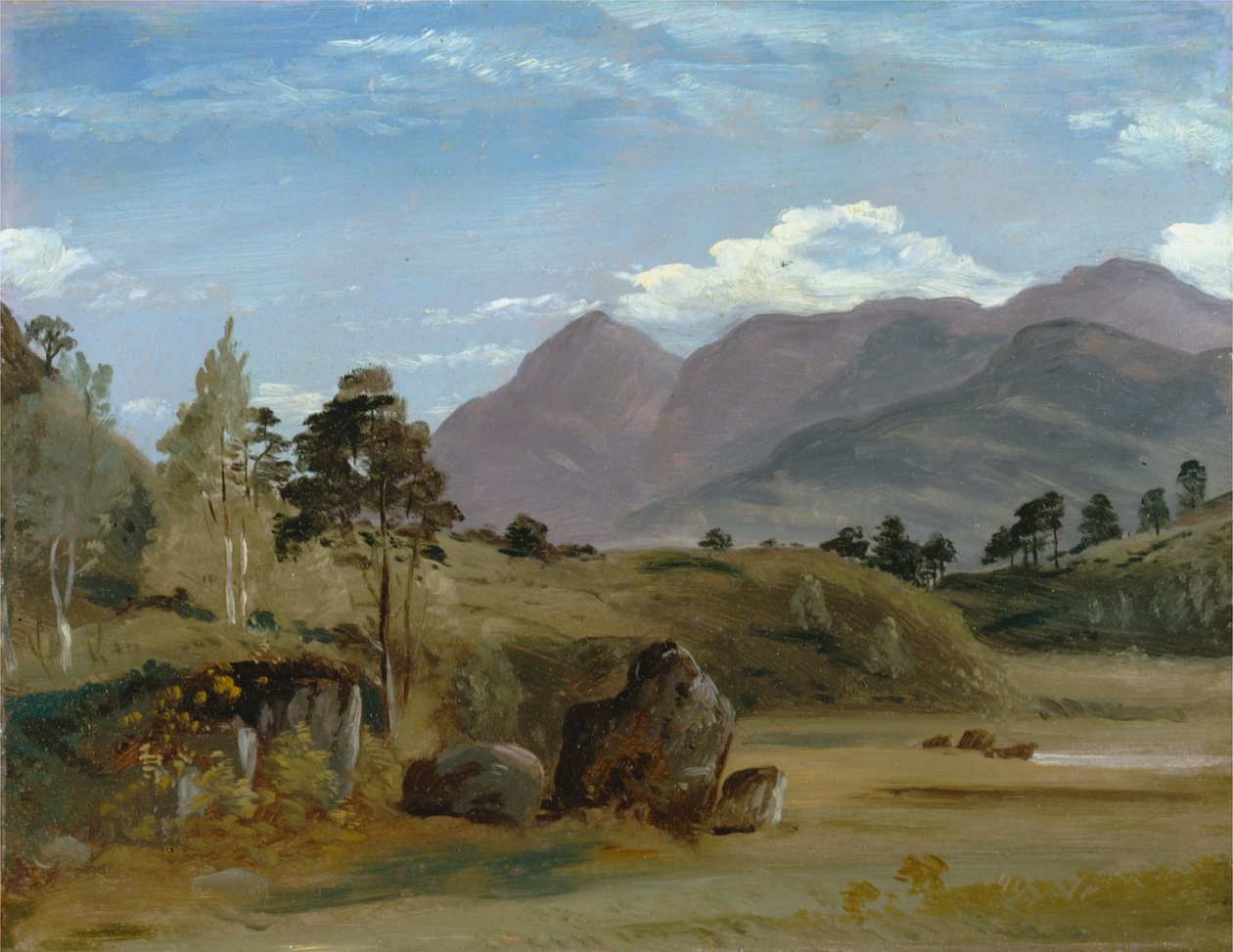 Paysage de montagne, possiblement dans le Lake District - Lionel Constable
