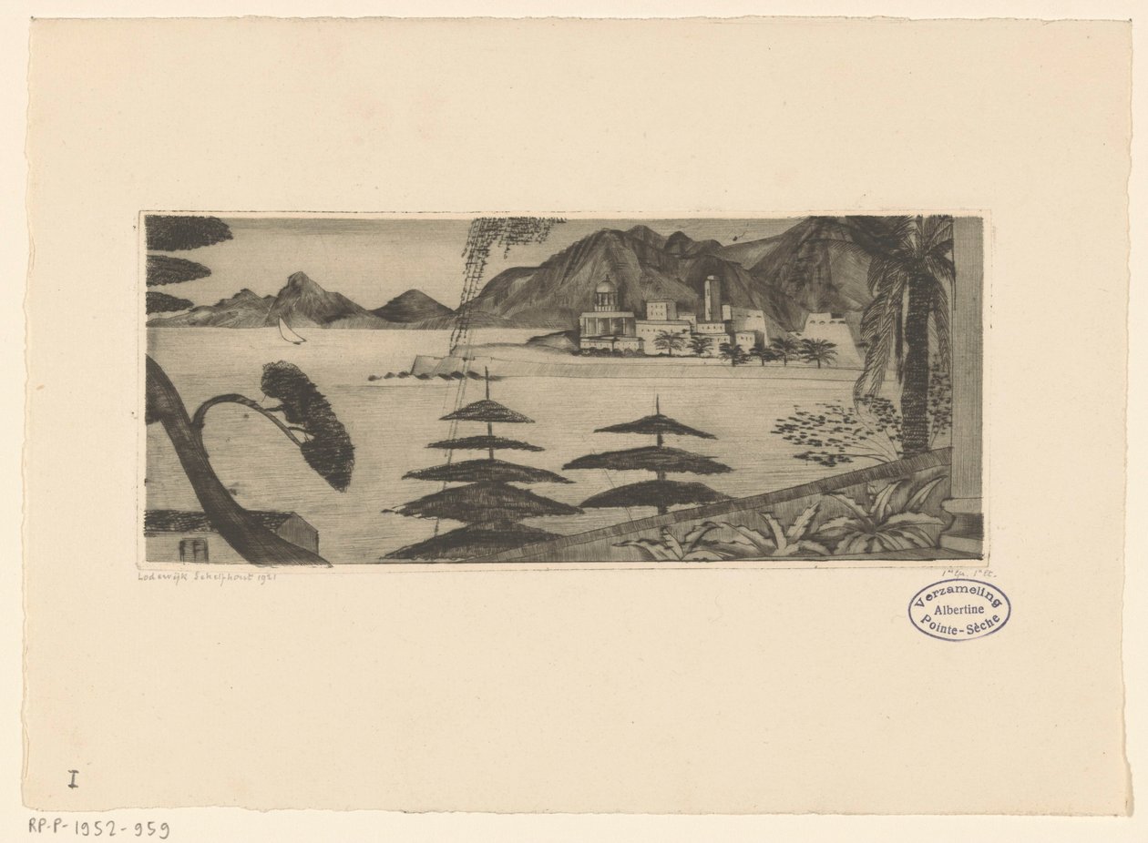 Ajaccio - Lodewijk Schelfhout (signed by artist)