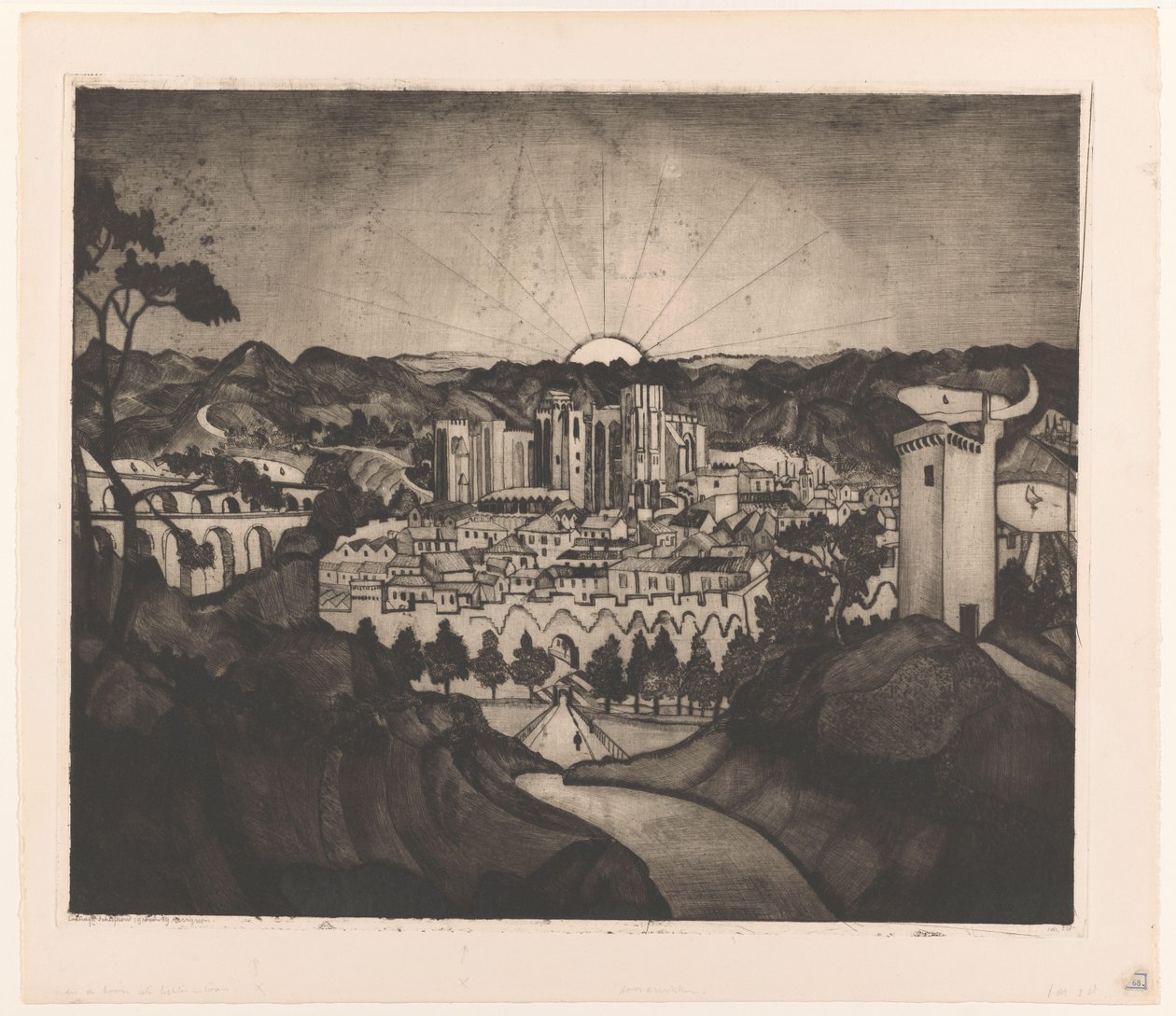 Avignon - Lodewijk Schelfhout (signed by artist)