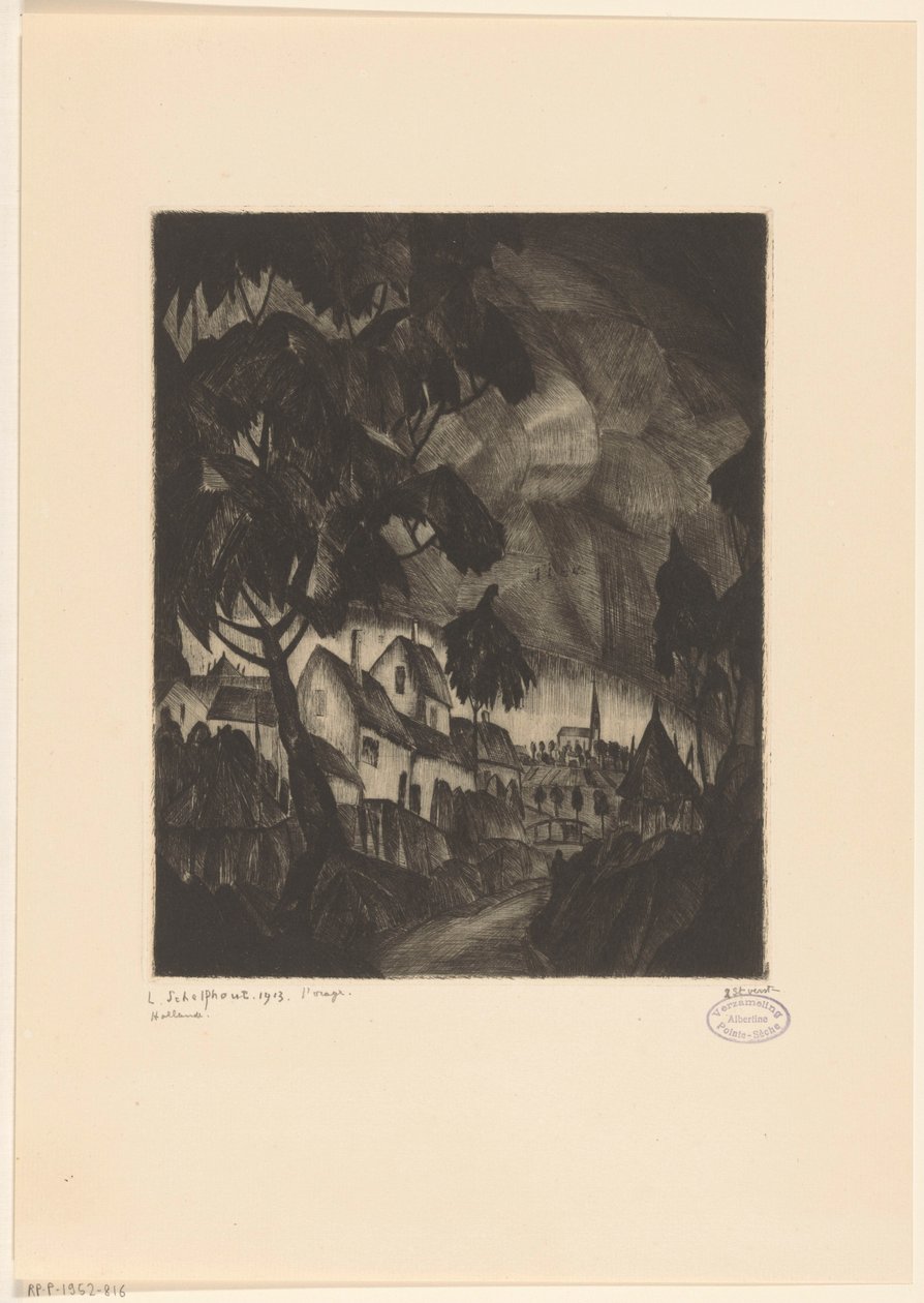 Orage - Lodewijk Schelfhout (signed by artist)