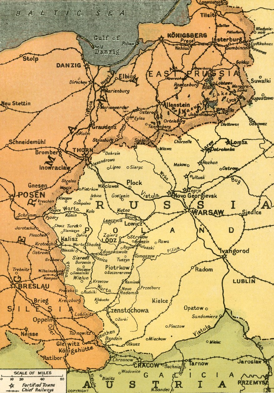 La frontière orientale, 1919 - London Geographical Institute