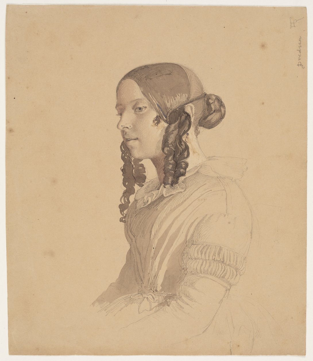 Portrait de dame (Helene v. Germadt) - Lorenz Frølich