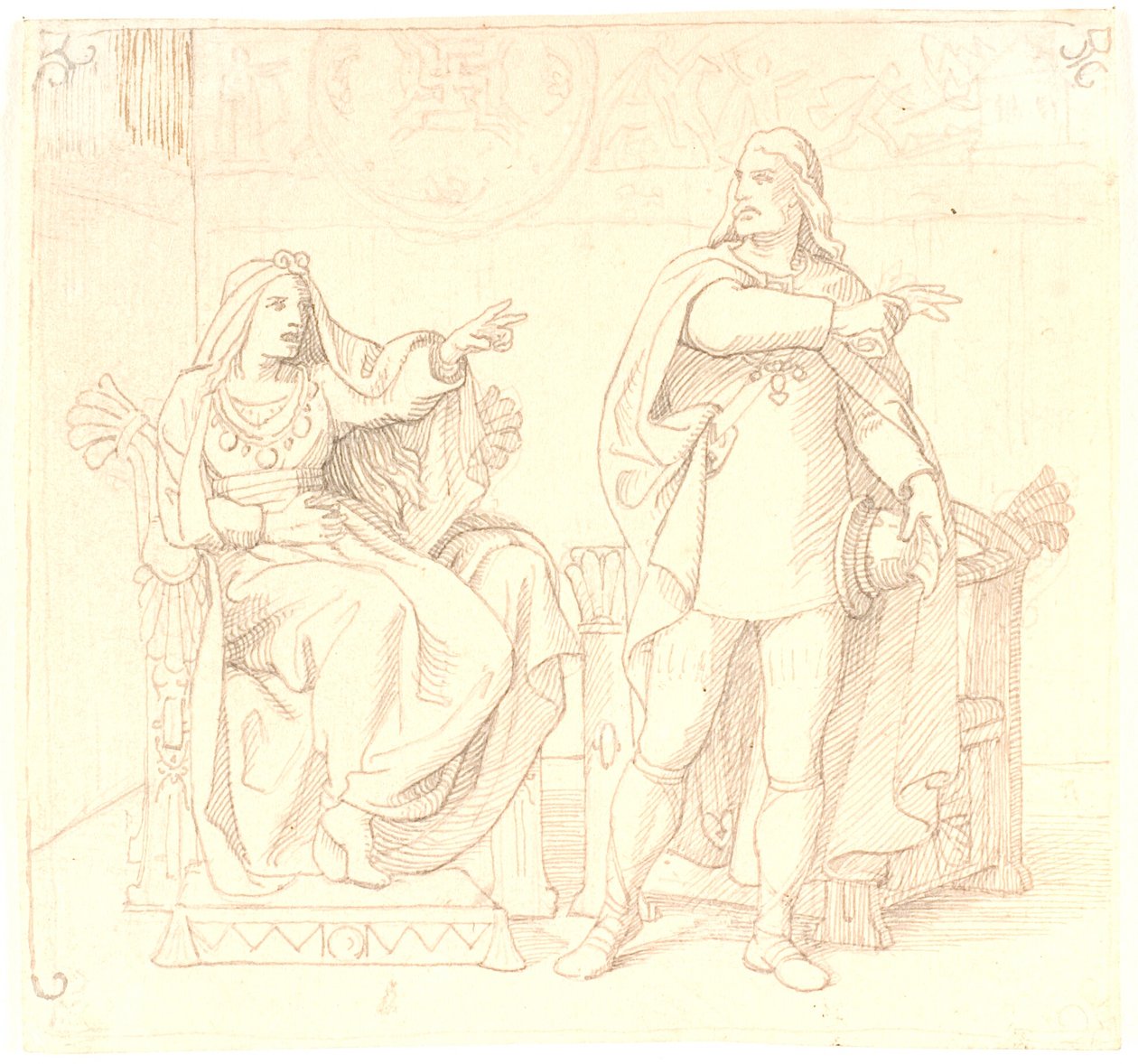 Olaf Tryggvesen et Sigrid Storraade - Lorenz Frølich