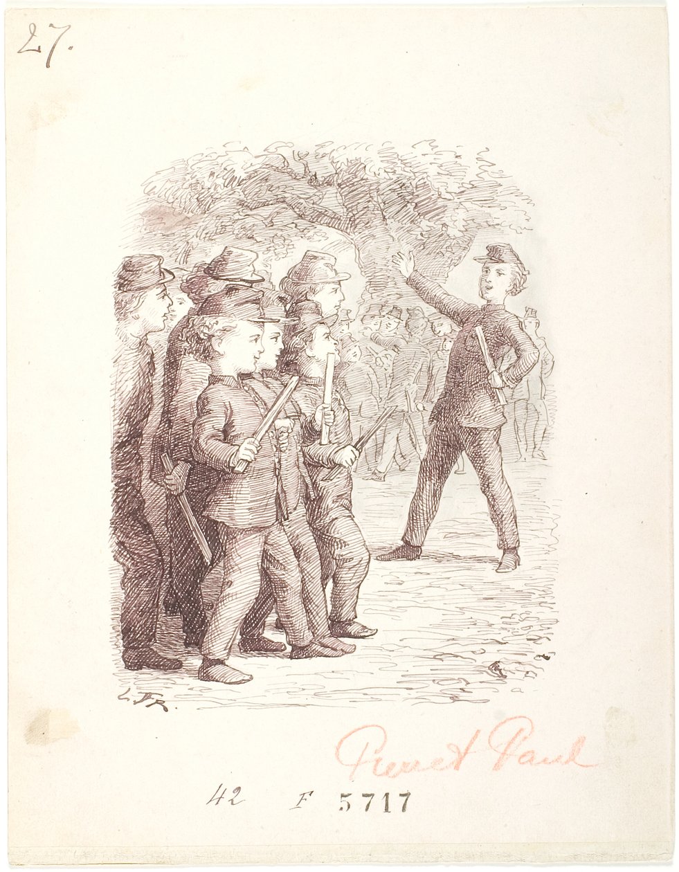 Jeu de soldats. Pierre est capitaine - Lorenz Frølich