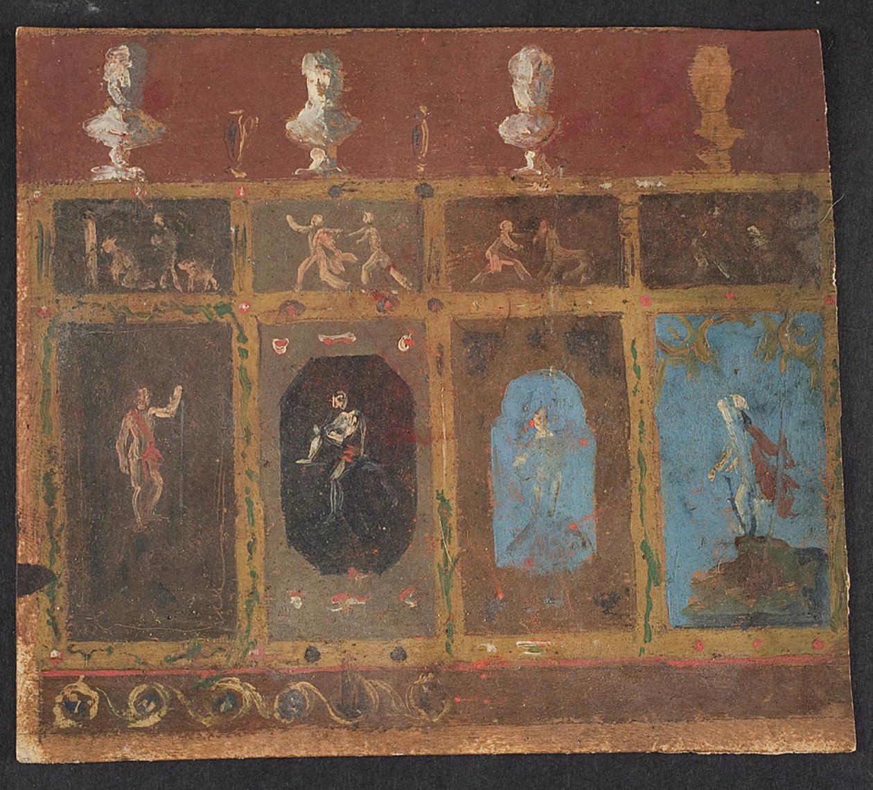 Décorations murales pour Valhøj 1838/1839 - Lorenz Frølich