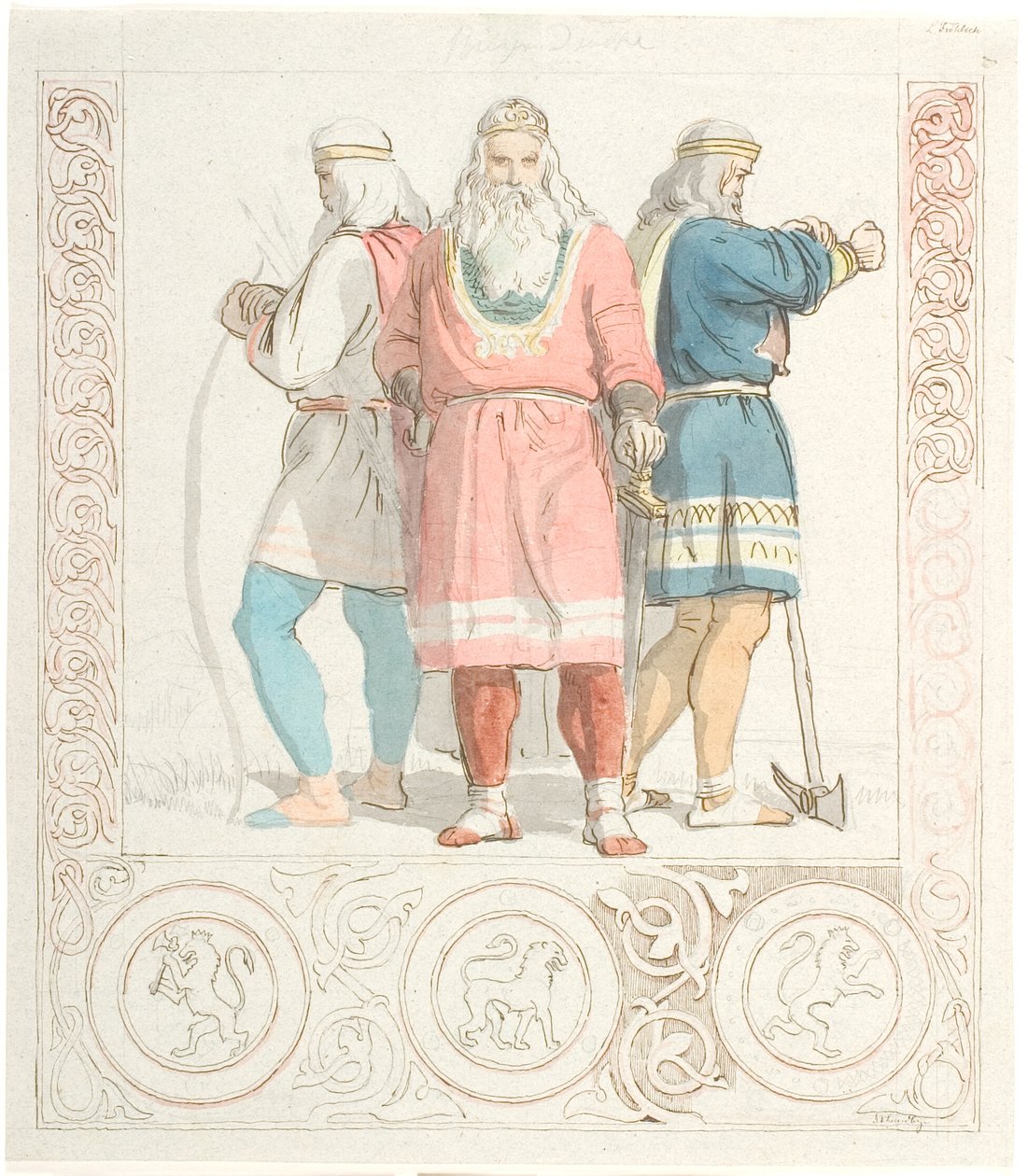 Ørvarodd, Holger Danske, Stærkodder - Lorenz Frølich
