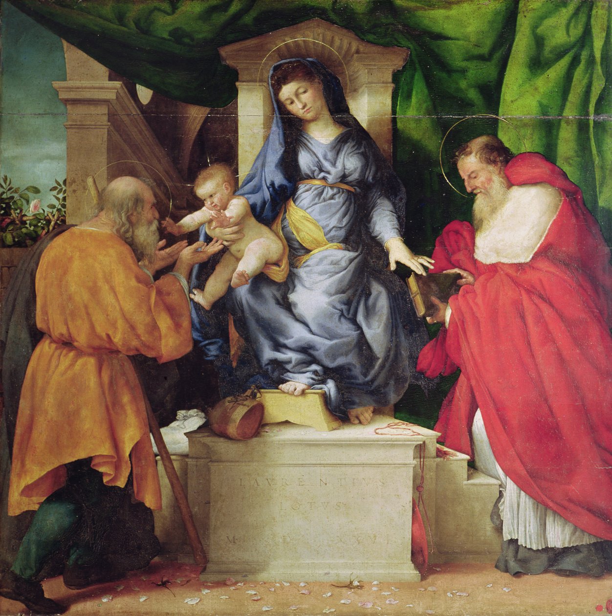 La Madone des Roses, 1526 - Lorenzo Lotto