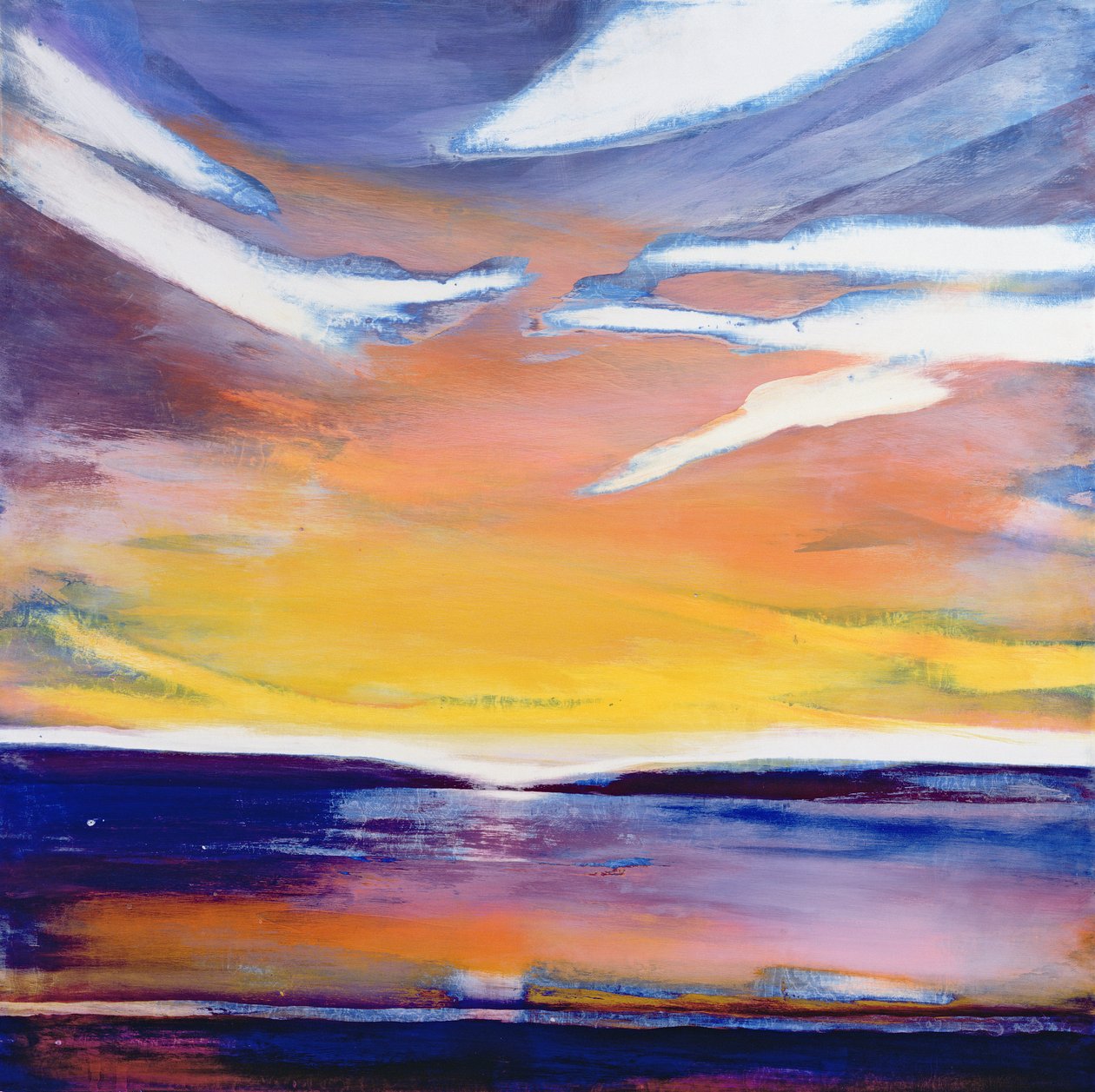 Paysage marin du soir - Lou Gibbs