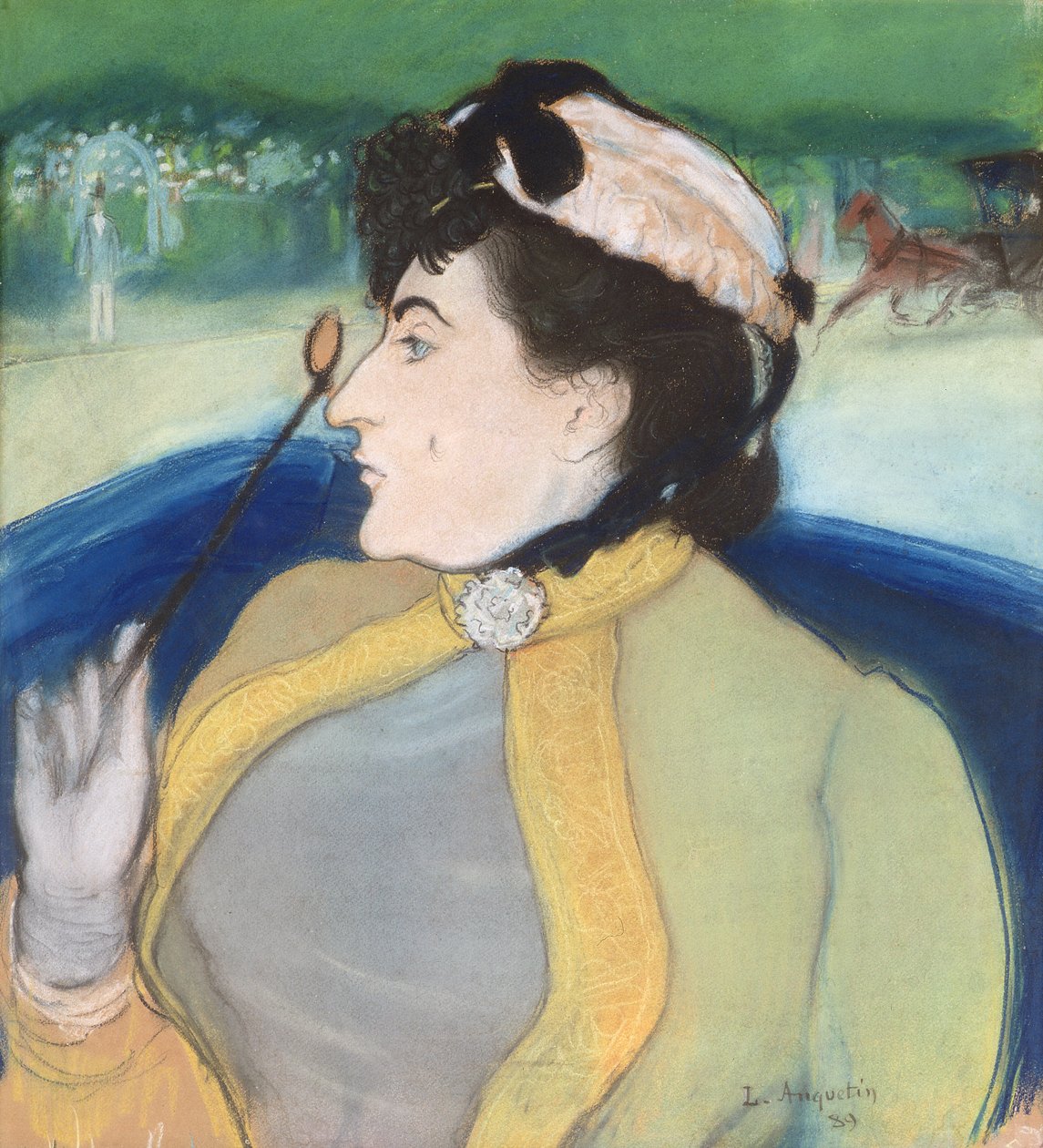 Femme dans une calèche, 1889 - Louis Anquetin