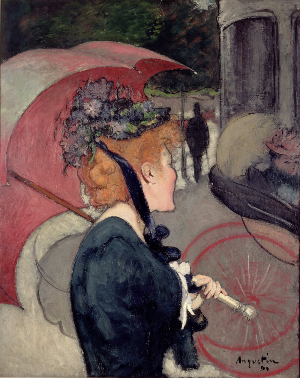 Femme avec un parapluie, ou La promenade, 1891 - Louis Anquetin