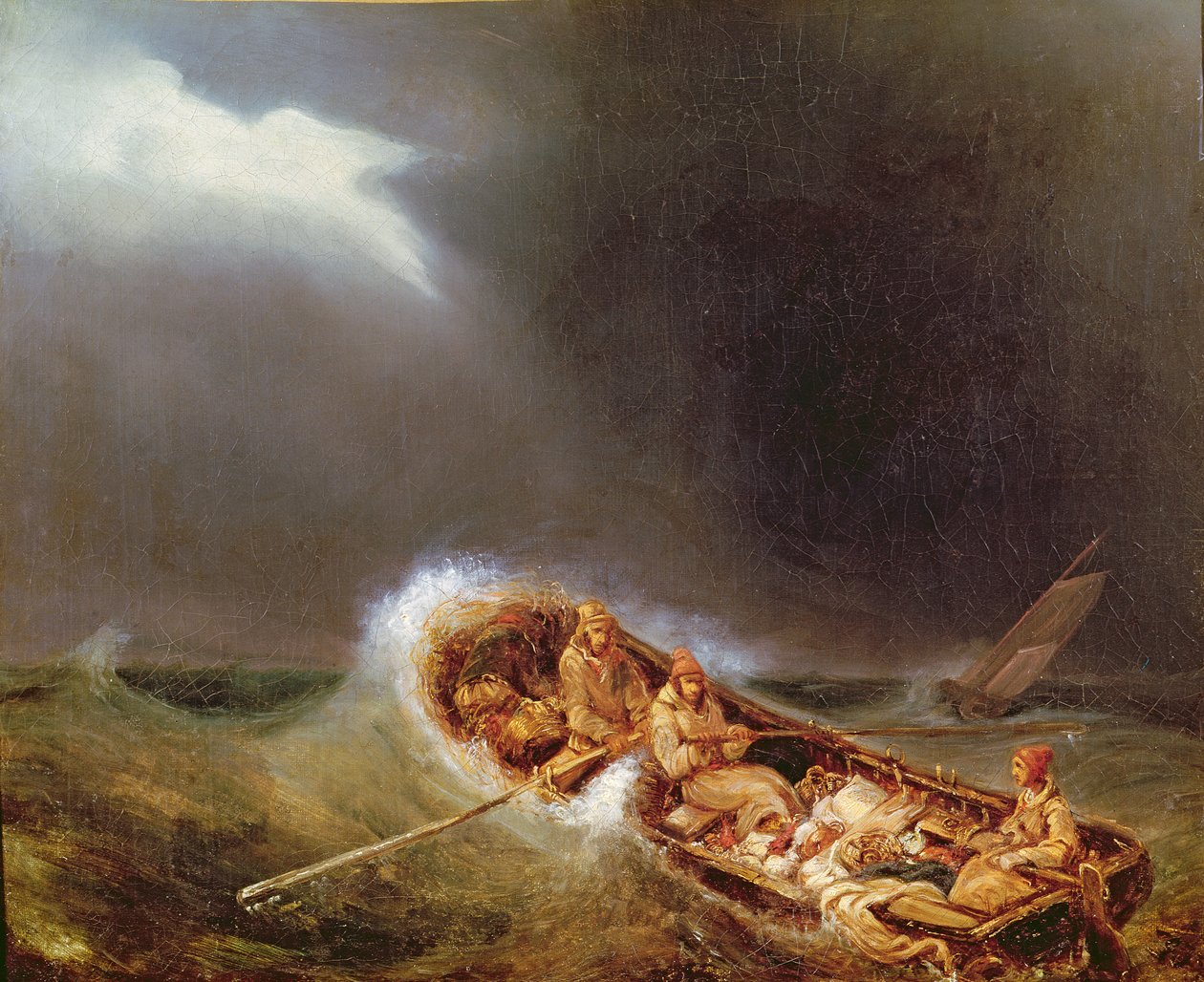 Bateaux de Dieppe revenant de la pêche - Eugene Isabey