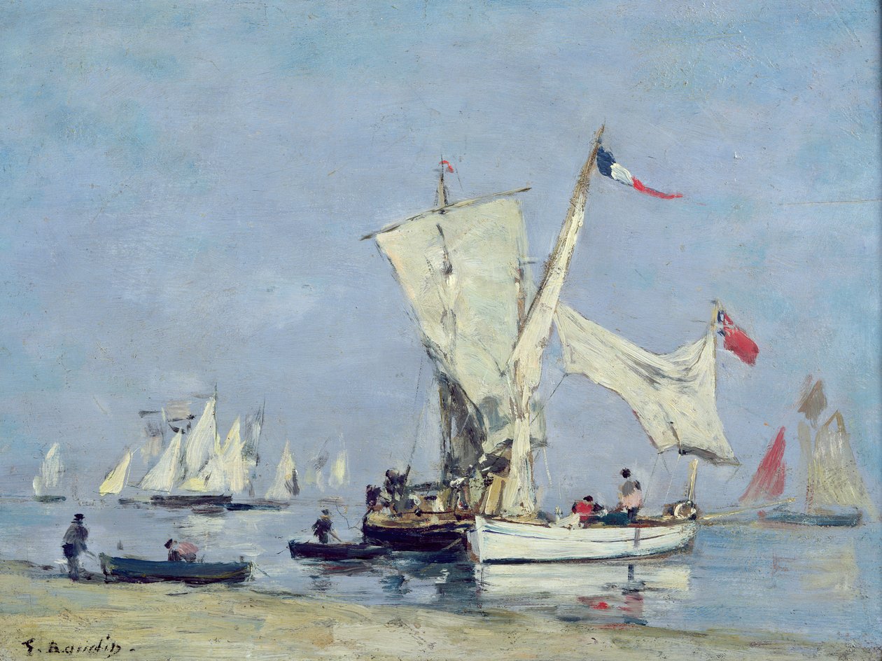 Bateaux à voile, c.1869 - Eugene Louis Boudin
