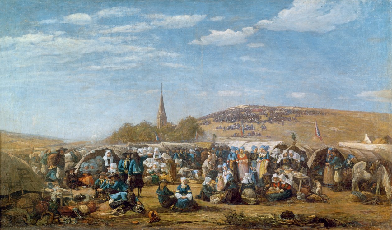 Le Pardon de Sainte-Anne-La-Palud, Bretagne, 1858 - Eugene Louis Boudin