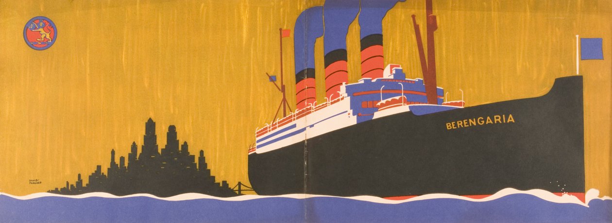 Brochure promotionnelle de la Cunard Line pour le Berengaria, c.1930 - Louis Fancher