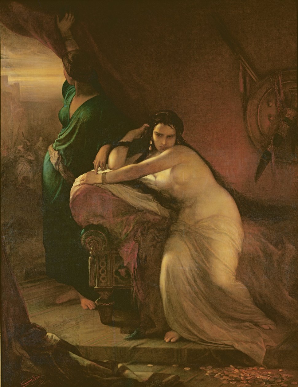 Le remords de Dalila, 1862 - Louis Gallait