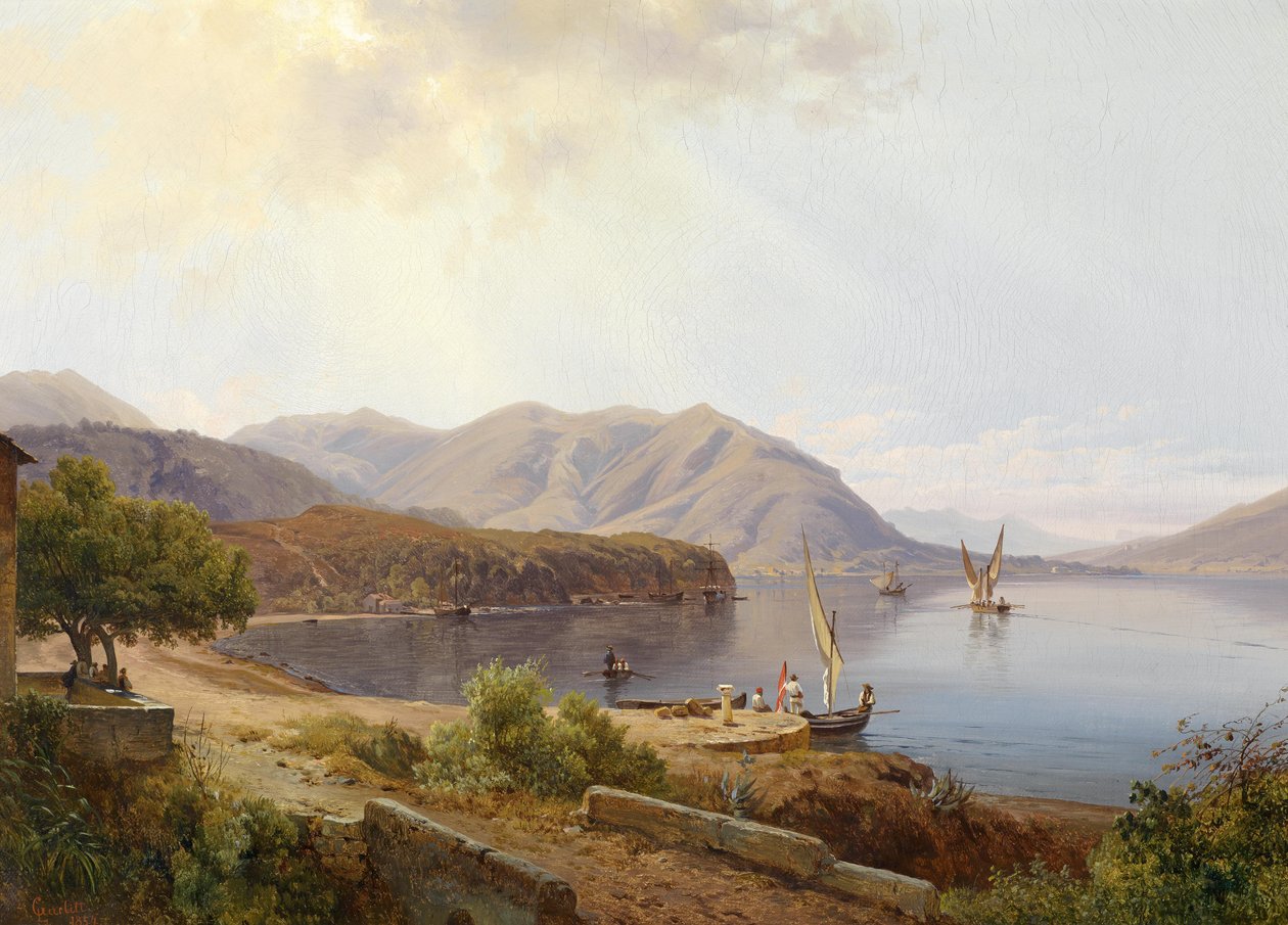 Motif près de San Felice au lac de Garde - Louis Gurlitt