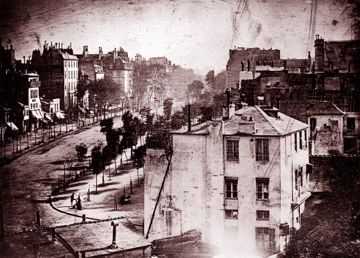 Boulevard du Temple, Paris, 3e arrondissement, 1838 - Louis Jacques Mande Daguerre
