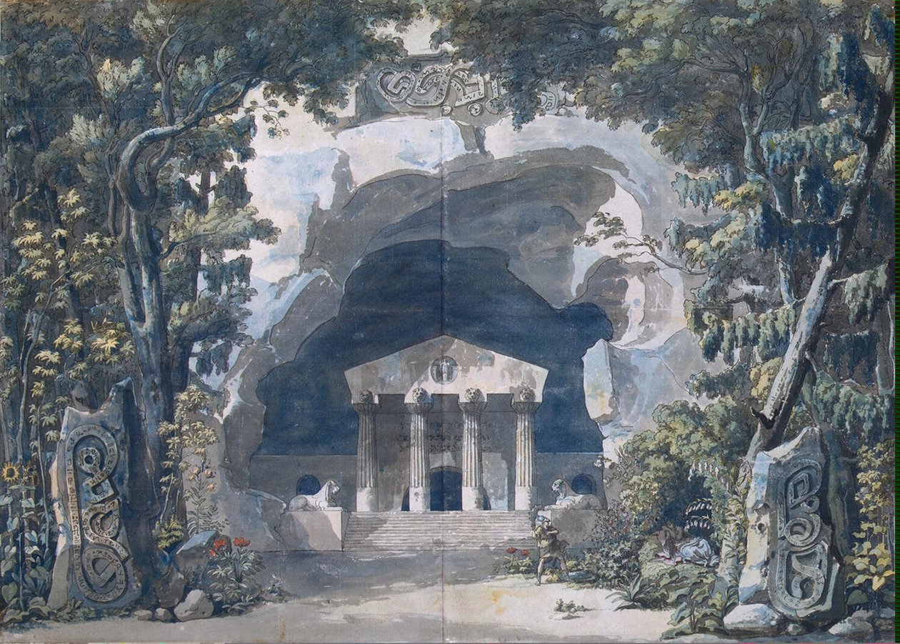 Esquisse de décor pour l