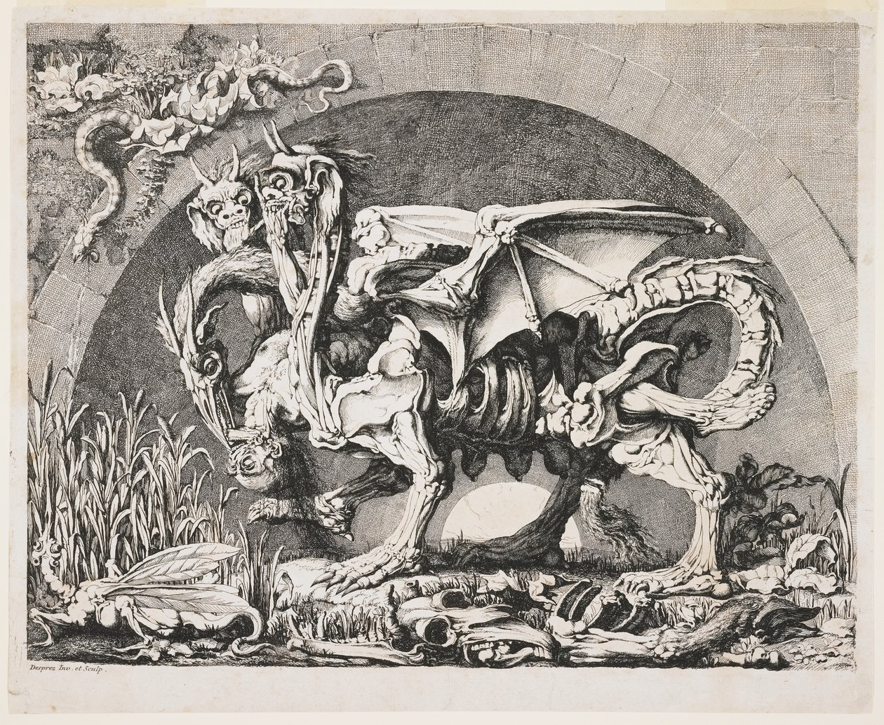 La Chimère, c. 1778-1780 - Louis Jean Desprez