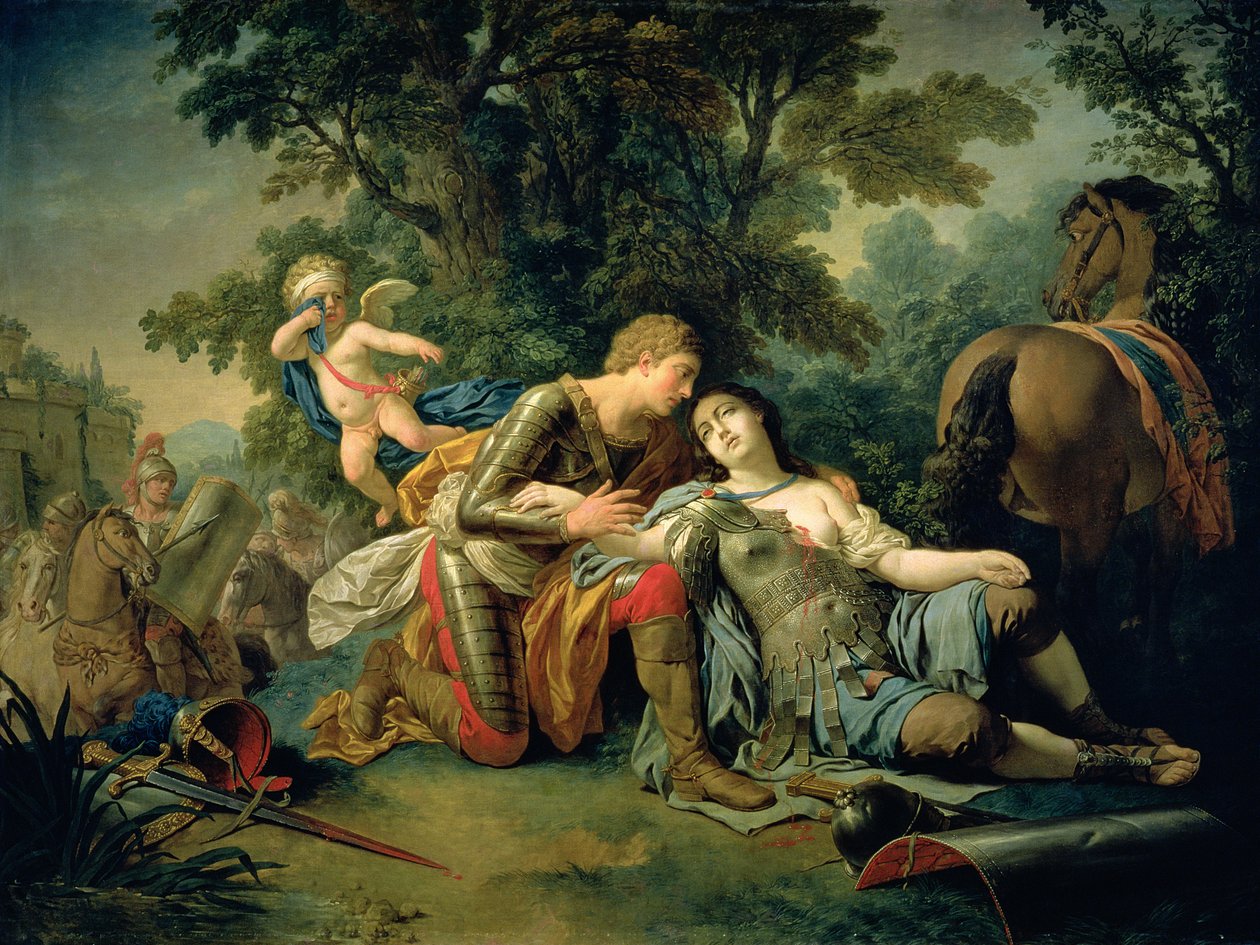 Tancrède et Clorinde, 1761 - Louis Jean François Lagrenée