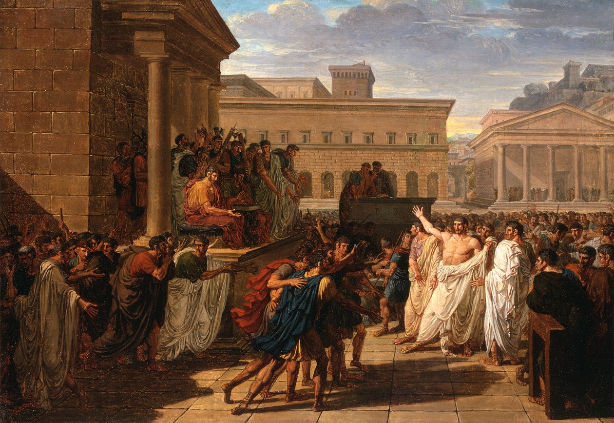 Brutus écoutant les ambassadeurs des Tarquins - Louis Lafitte