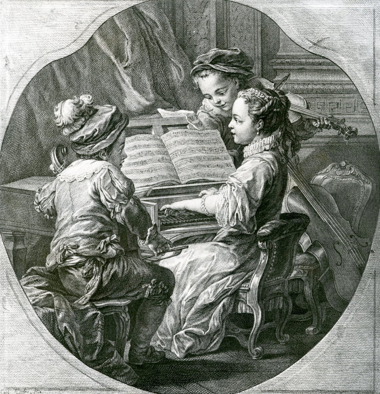 Une allégorie de la Musique, La Musique, 1756 - Louis Michel van Loo