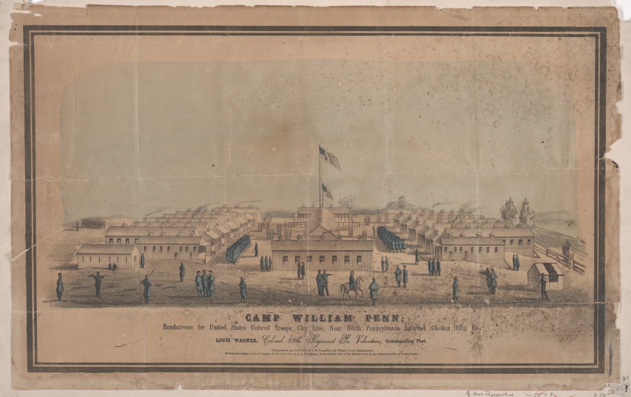 Camp William Penn, vers 1864 - Louis N. Rosenthal