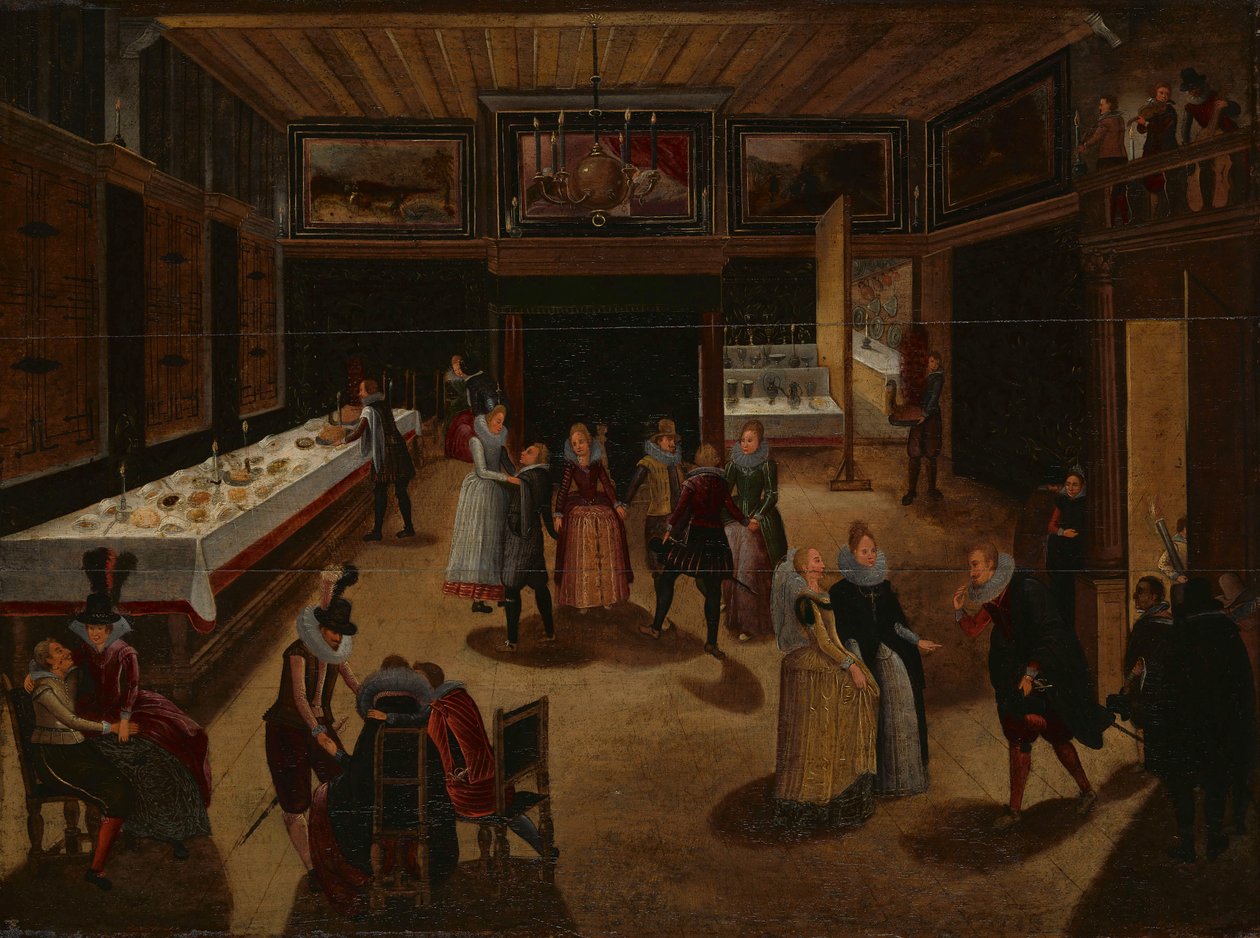 Fête en soirée - Louis de Caullery