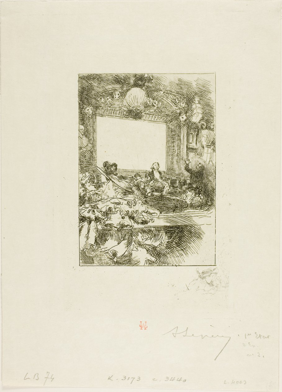 Au Chat Noir - Louis Auguste Lepère