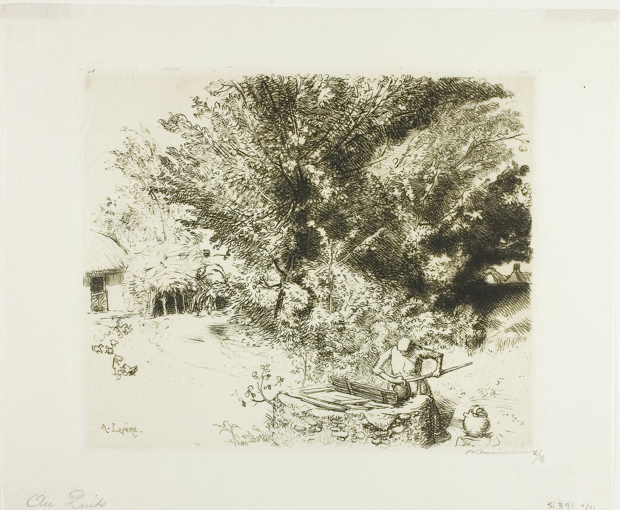 Au puits - Louis Auguste Lepère