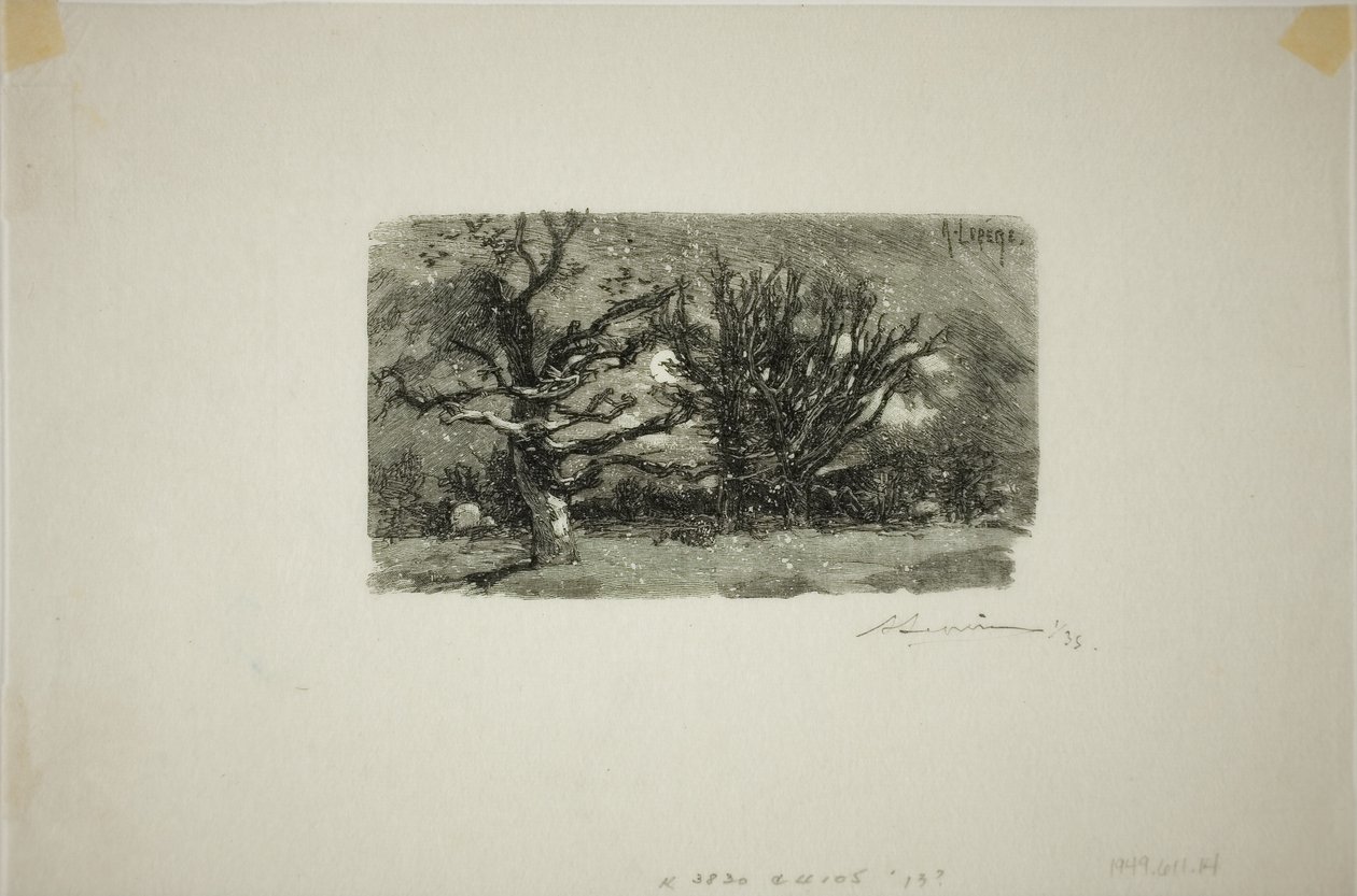 Au Dormoir de Lantara - Louis Auguste Lepère