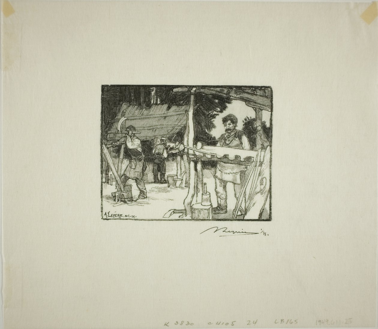 Latteurs - Louis Auguste Lepère