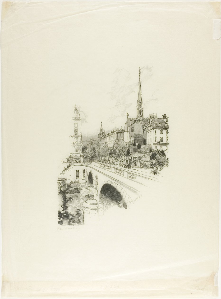 Le Pont Saint-Michel - Louis Auguste Lepère
